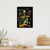 Affiche de spectacle d'horreur – Rétro Halloween (Cuisine)