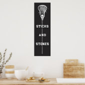Affiche de sport de crosse (Cuisine)