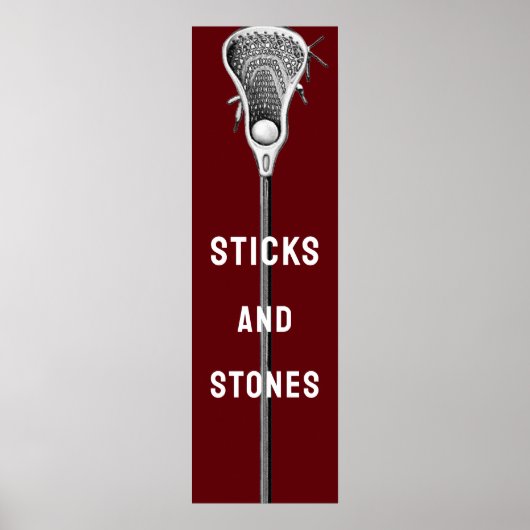 Affiche de sport de crosse (Devant)