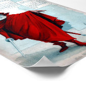 Affiche de squelette de diable de calendrier Antik (Coin)