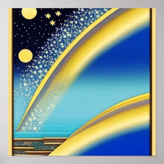 Affiche de Starry Rainbows en mer (Devant)