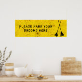 Affiche de stationnement pour le sang d'Halloween (Cuisine)