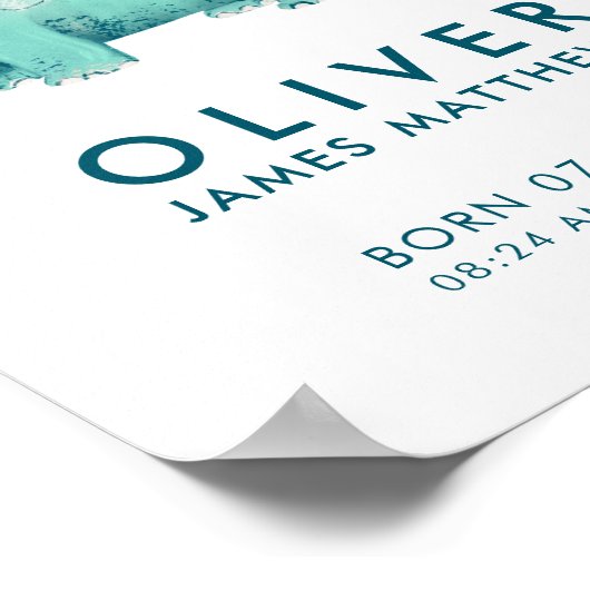 Affiche de statistiques de naissance de Stégosaure (Coin)