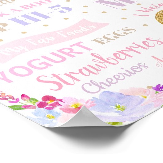 Affiche de statistiques de naissance pour le 1er a (Coin)