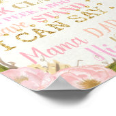 Affiche de statistiques de naissance pour le premi (Coin)