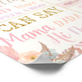 Affiche de statistiques de naissance pour le premi (Coin)