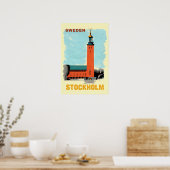 Affiche de Stockholm, Suède (Cuisine)