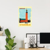 Affiche de Stockholm, Suède (Bureau à domicile)