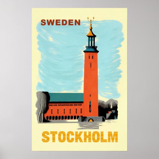 Affiche de Stockholm, Suède (Devant)