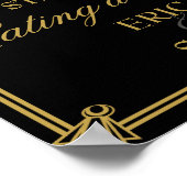 Affiche de style Art déco Gastby mariage (Coin)