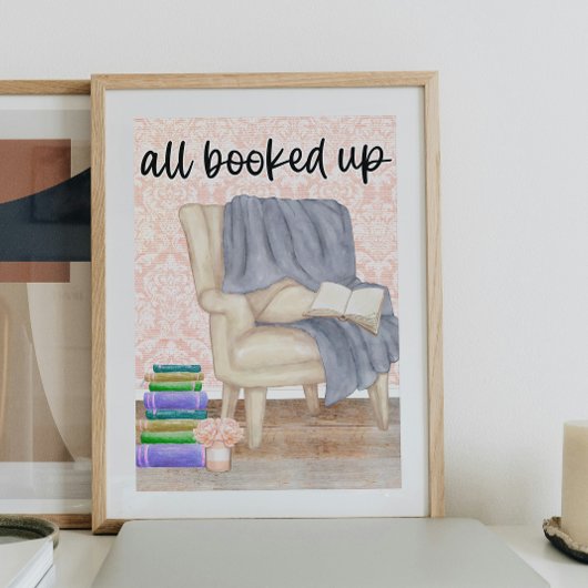 Affiche de style de vie livresque