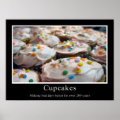 Affiche de style démotivationnel Cupcake (Devant)