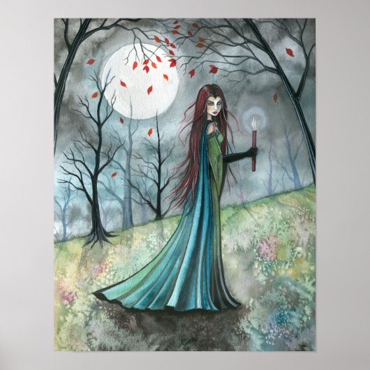 Affiche de style gothique Vampire en Bois d'Automn (Devant)