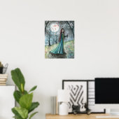 Affiche de style gothique Vampire en Bois d'Automn (Bureau à domicile)