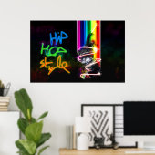 Affiche de style Hip hop (Bureau à domicile)