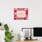 Affiche de style Joyeuse Saint-Valentin (Bureau à domicile)