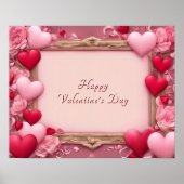 Affiche de style Joyeuse Saint-Valentin (Devant)