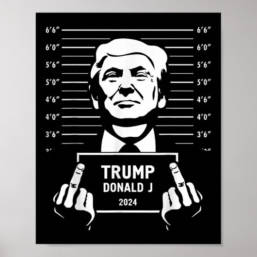 Affiche de style Mugshot de Trump 2024 (Devant)
