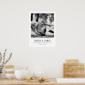 Affiche de style musée avec photo de mariage perso (Cuisine)