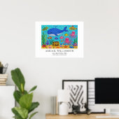 Affiche de style musée réalisée à partir de l'œuvr (Bureau à domicile)