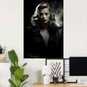 Affiche de style Noir (Bureau à domicile)