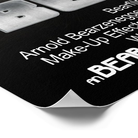 Affiche de style pour le cinéma du BEARINATOR (Coin)