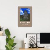 Affiche de style rétro du château de Bramber des a (Bureau à domicile)