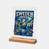 Affiche de style squelette de foot suédois Nations (Angle)