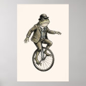 Affiche de style vintage avec une grenouille fanta (Devant)