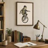 Affiche de style vintage avec une grenouille fanta