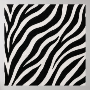 Affiche de style zèbre - Décoration contemporaine