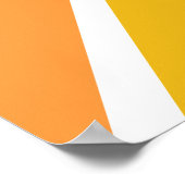 Affiche de sunburst moderne hippie des années 1970 (Coin)