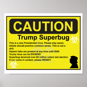 Affiche de Superbug d'atout de précaution