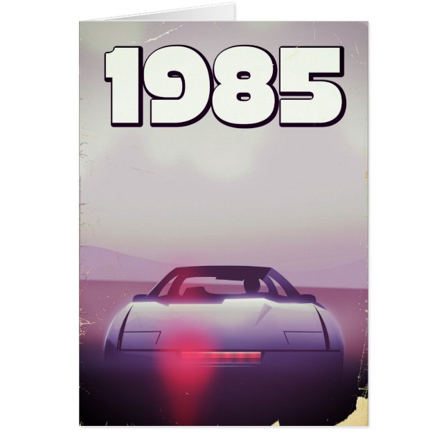affiche de supercar vintage 1985 (Devant)