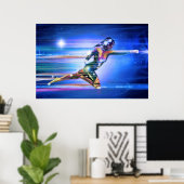 affiche de superhero (Bureau à domicile)