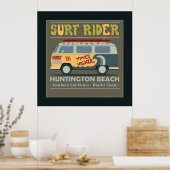 Affiche de Surf Rider Huntington Beach (Cuisine)