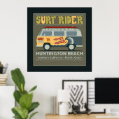 Affiche de Surf Rider Huntington Beach (Bureau à domicile)