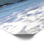 Affiche de surfeurs dans une vague (Coin)