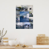 Affiche de surfeurs de Californie (Cuisine)