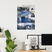 Affiche de surfeurs de Californie (Bureau à domicile)