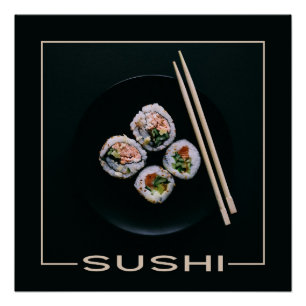 Affiche de sushi