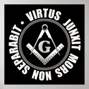 Affiche de symbole maçonnique