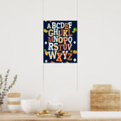 Affiche de tableau alphabet ABC pour la maison et  (Cuisine)