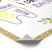 Affiche de tableau de bord d'anniversaire d'abeill (Coin)