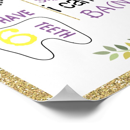 Affiche de tableau de bord d'anniversaire d'abeill (Coin)