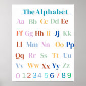 Affiche de tableau de la classe d'alphabet de l'al (Devant)