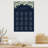 Affiche de tableau de sièges Navy 24x36" 16 tables (Cuisine)
