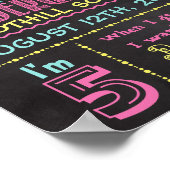 Affiche de tableau noir pour le premier jour de ma (Coin)