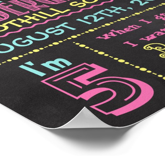 Affiche de tableau noir pour le premier jour de ma (Coin)