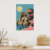 Affiche de Taormina - Impression d'art mural itali (Cuisine)